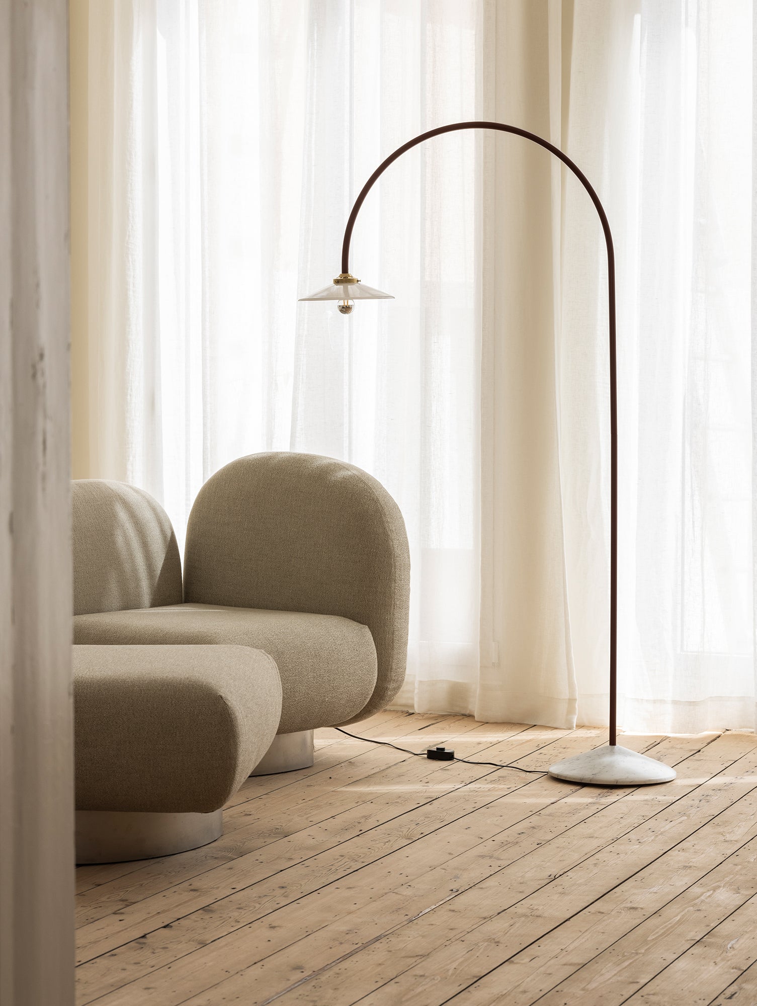 Standing Lamp Marble No.2 by Valerie Objects - Black