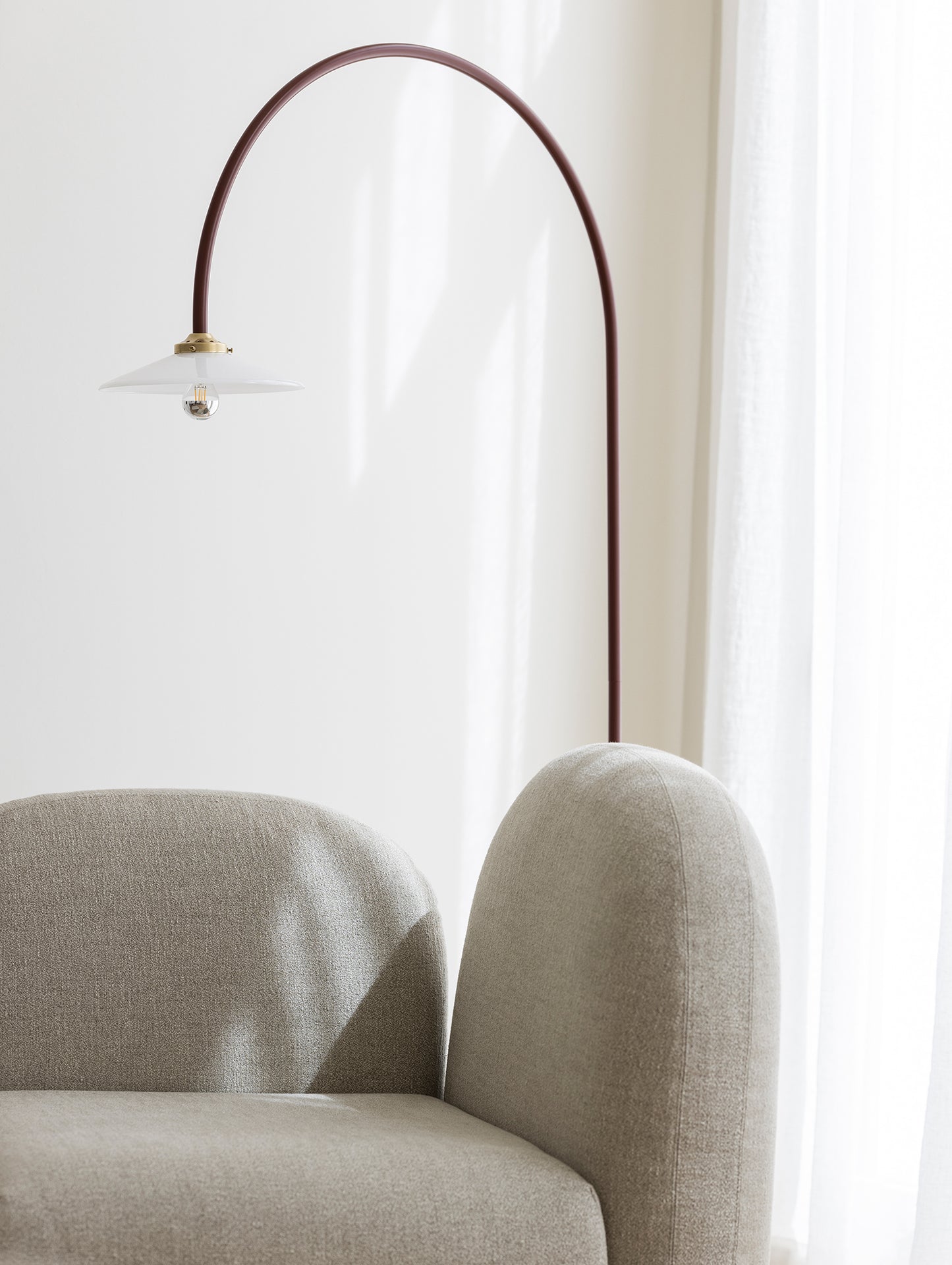 Standing Lamp Marble No.2 by Valerie Objects - Menie Red