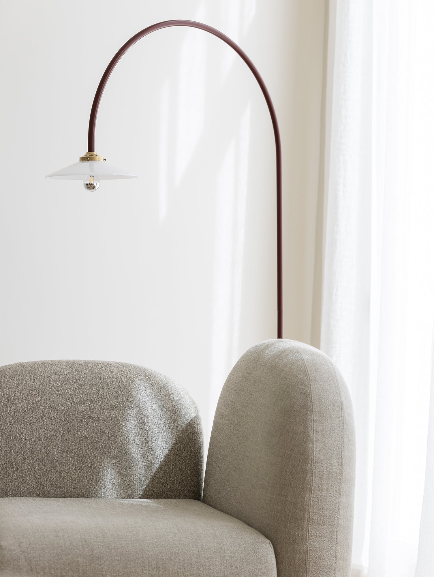 Standing Lamp Marble No.2 by Valerie Objects - Menie Red