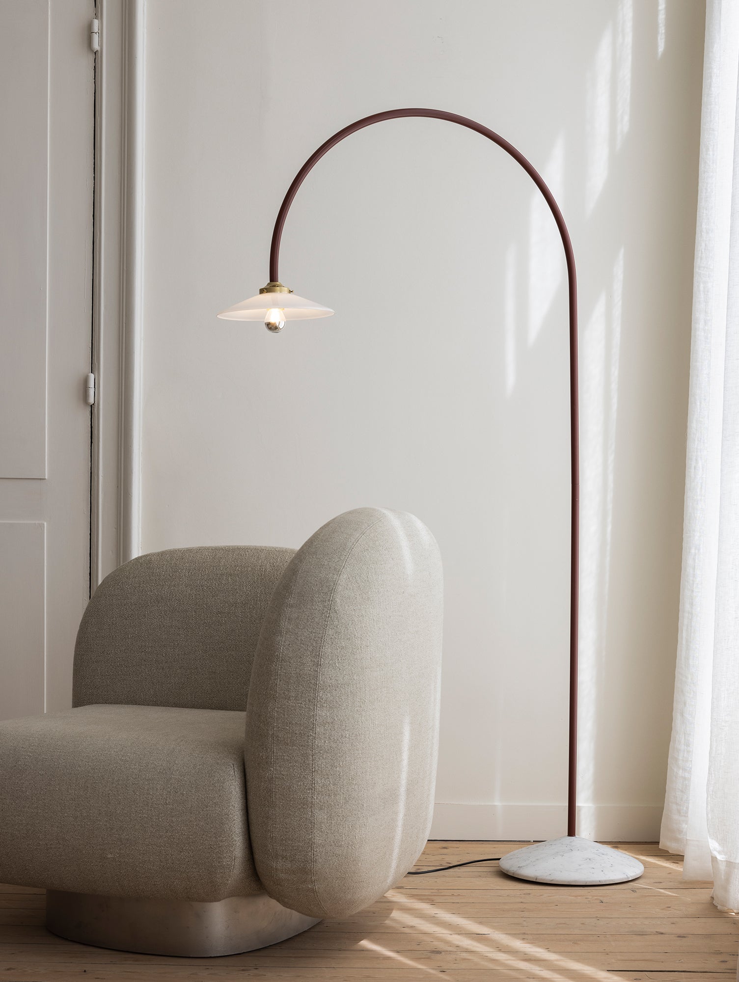 Standing Lamp Marble No.2 by Valerie Objects - Black