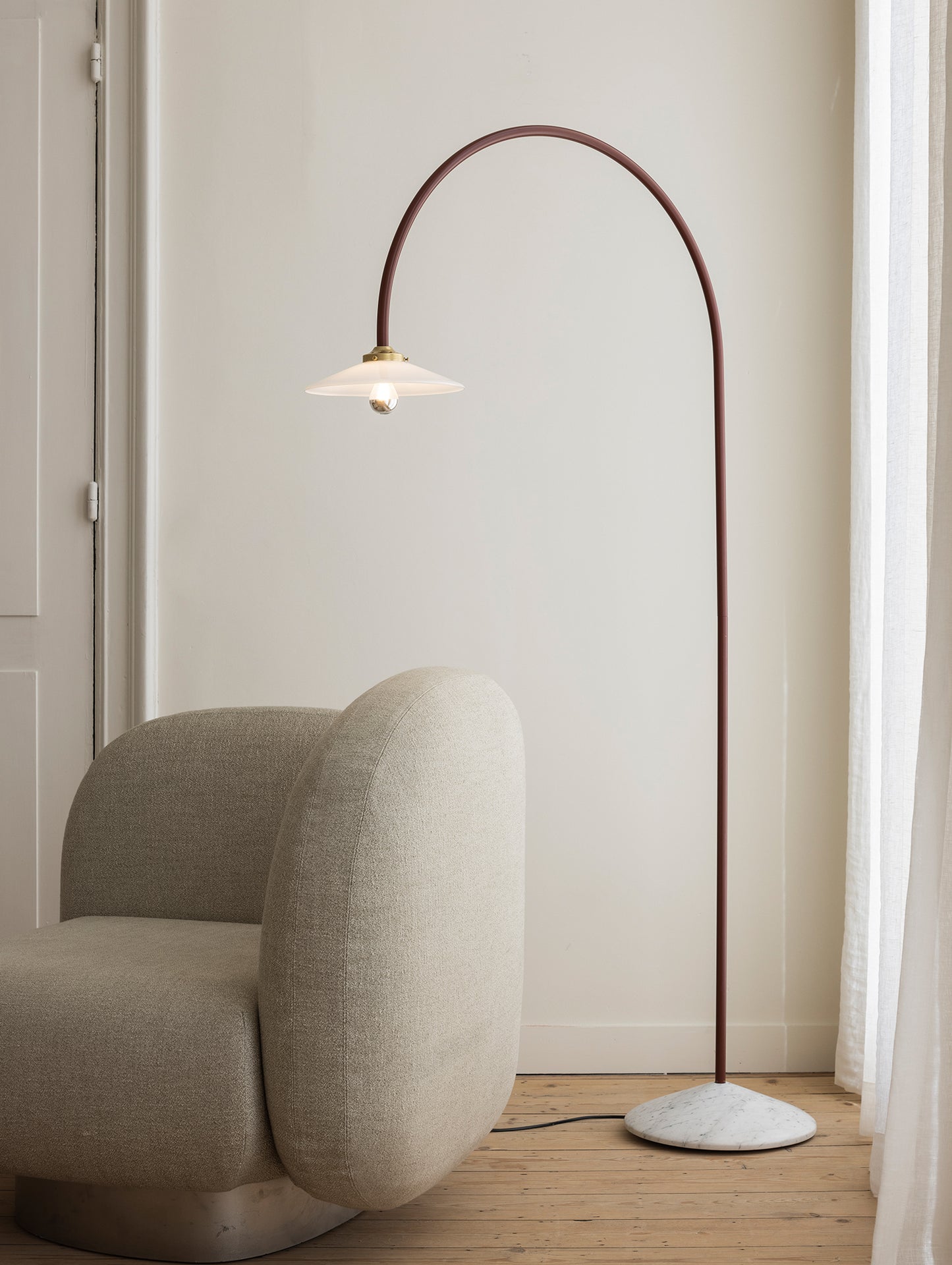 Standing Lamp Marble No.2 by Valerie Objects - Black