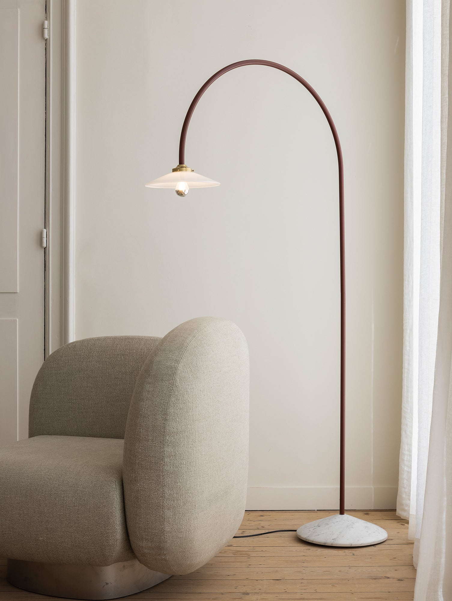 Standing Lamp Marble No.2 by Valerie Objects - Black