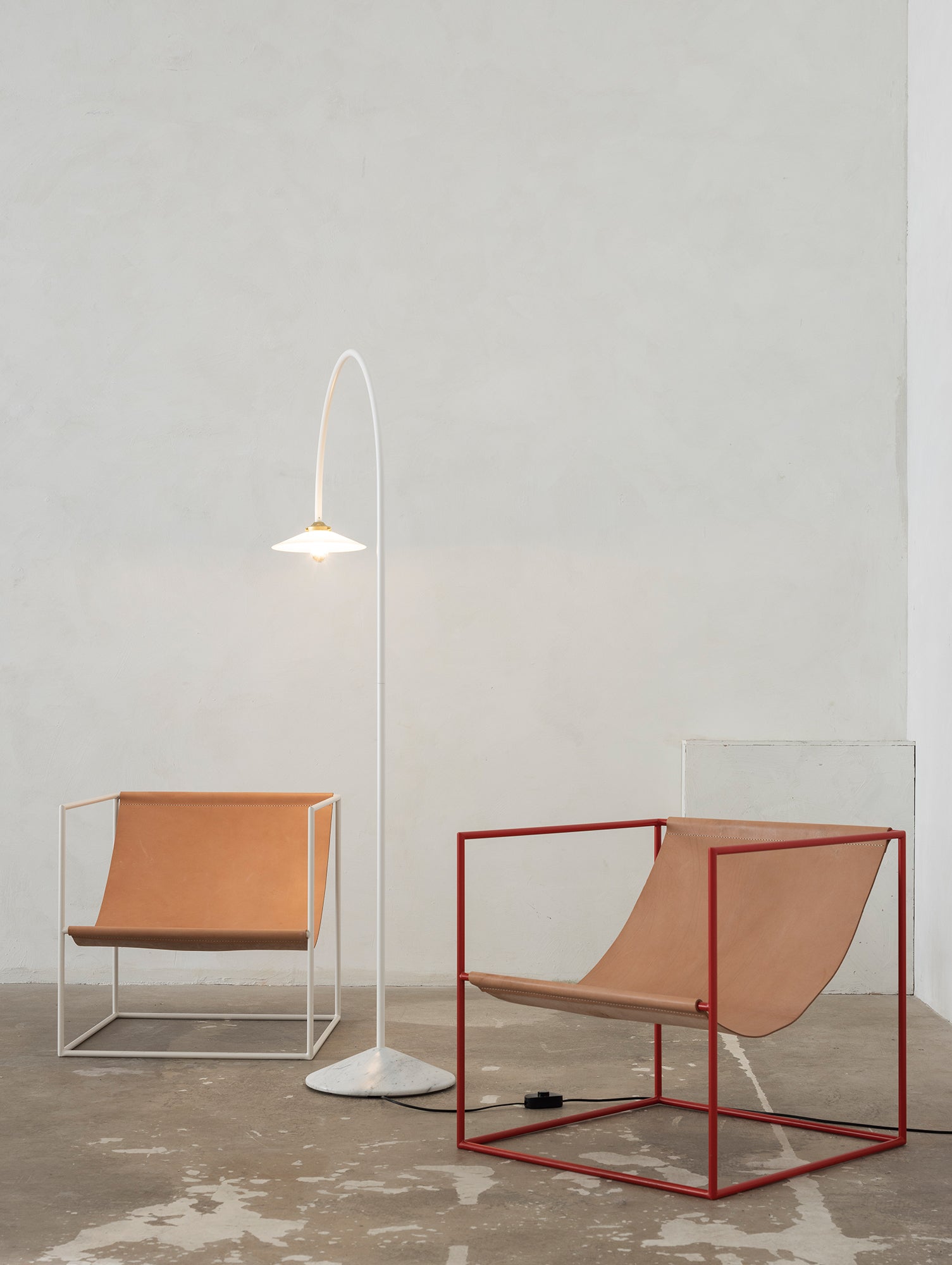 Standing Lamp Marble No.2 by Valerie Objects - Ivory