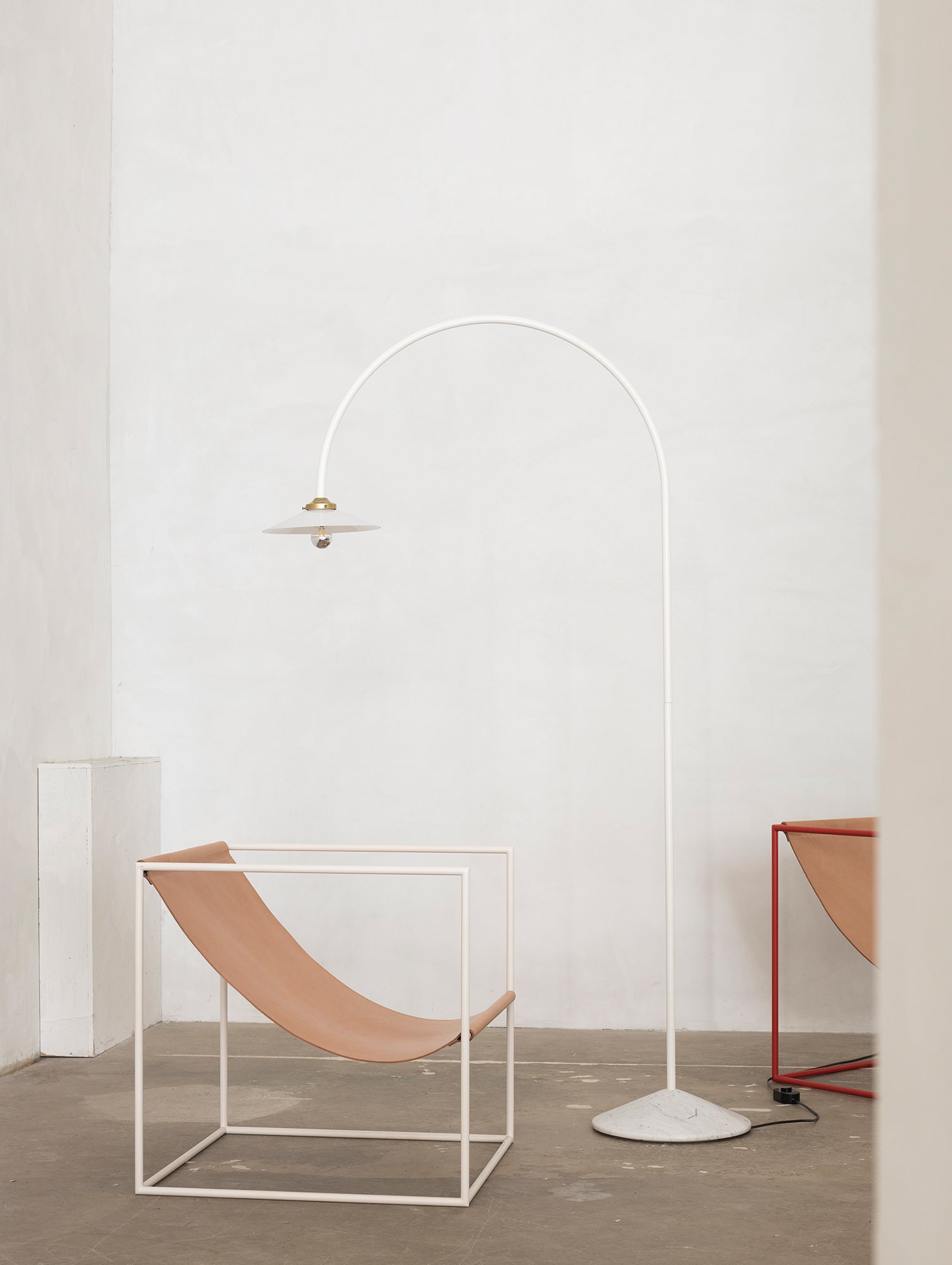 Standing Lamp Marble No.2 by Valerie Objects - Ivory