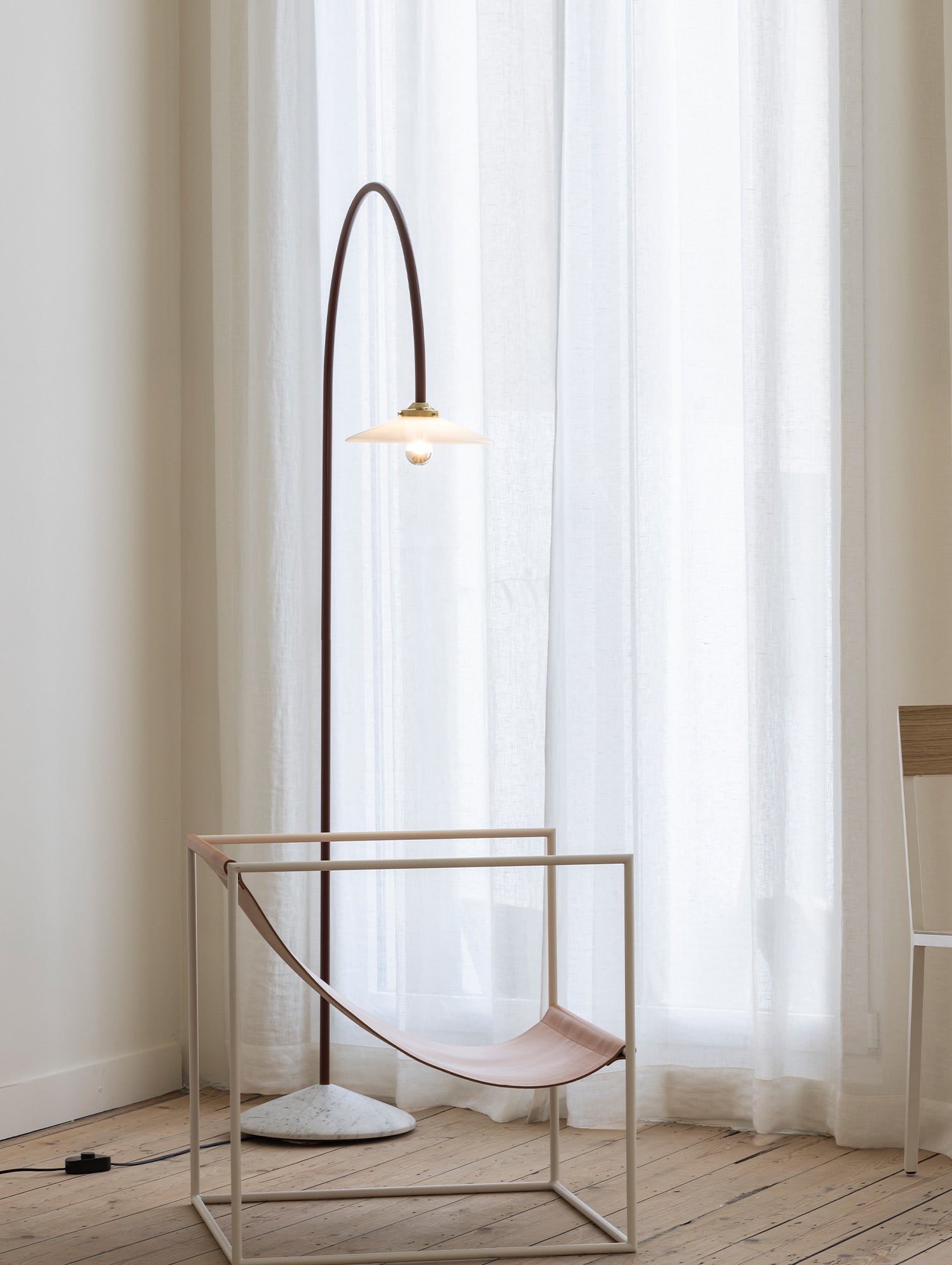 Standing Lamp Marble No.2 by Valerie Objects - Menie Red
