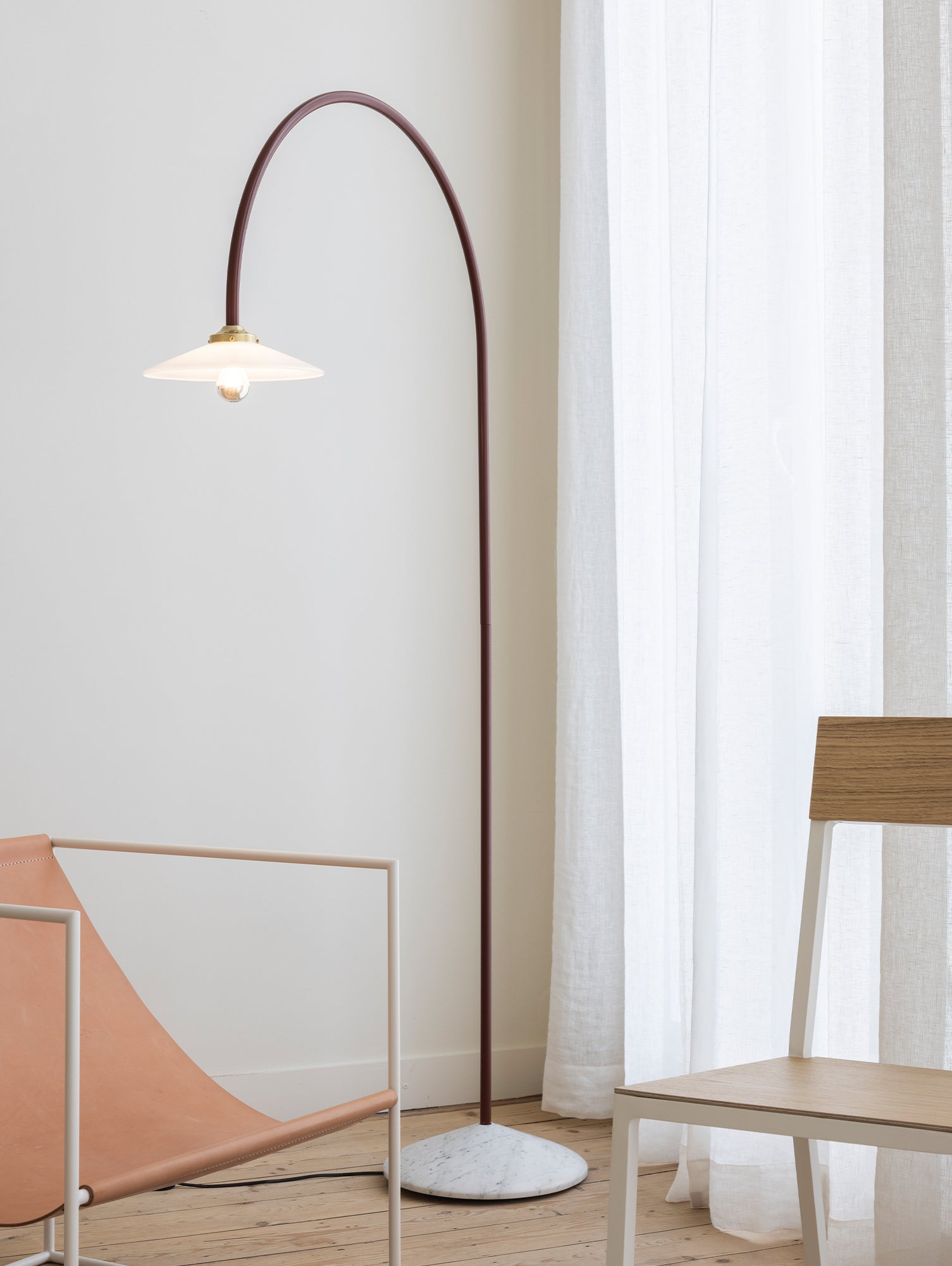 Standing Lamp Marble No.2 by Valerie Objects - Menie Red