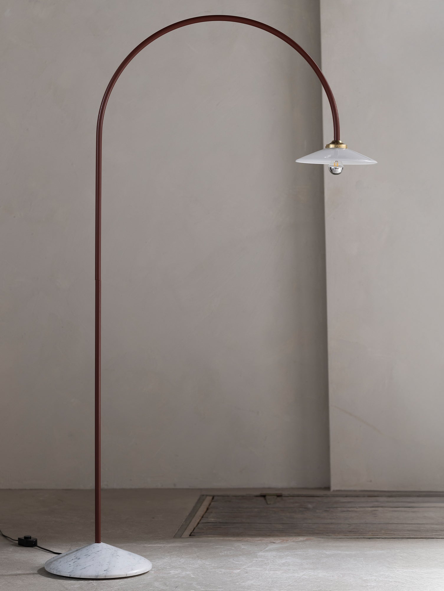 Standing Lamp Marble No.2 by Valerie Objects - Menie Red