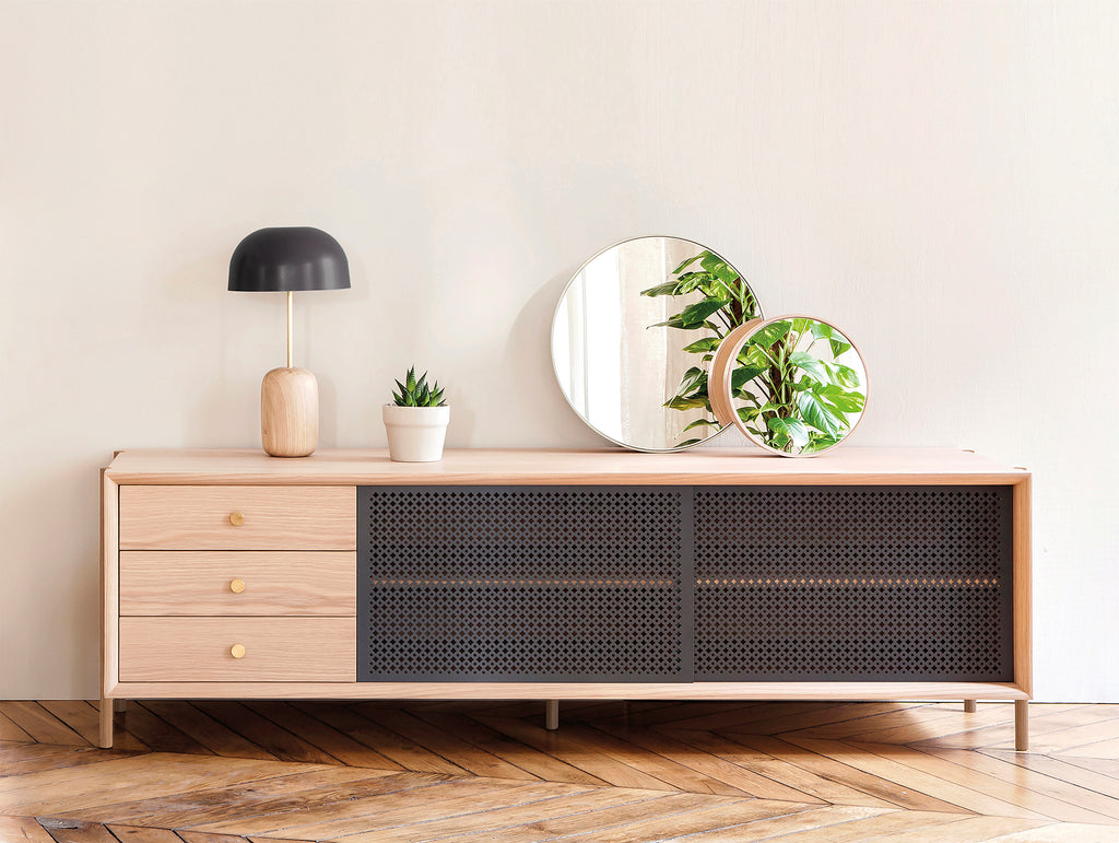 Low outlet grey sideboard