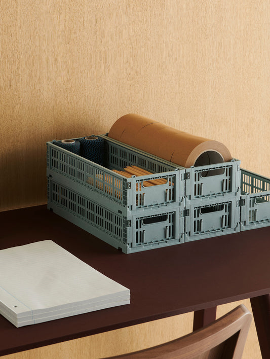 Colour Crate Mini Oblong by HAY - Dusty Blue