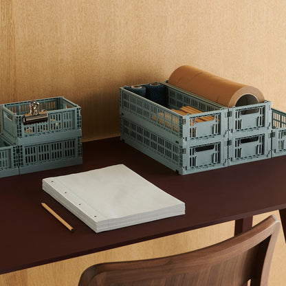 Colour Crate Mini Oblong by HAY - Dusty Blue