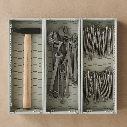 Colour Crate Mini Oblong by HAY - Grey