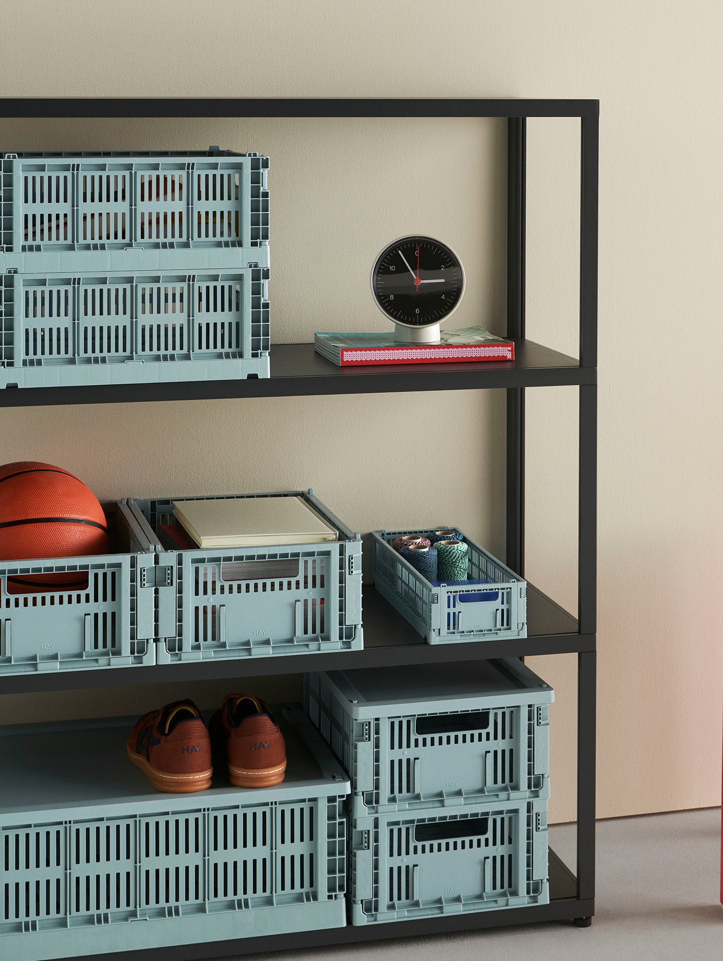 Colour Crate Mini Oblong by HAY - Dusty Blue