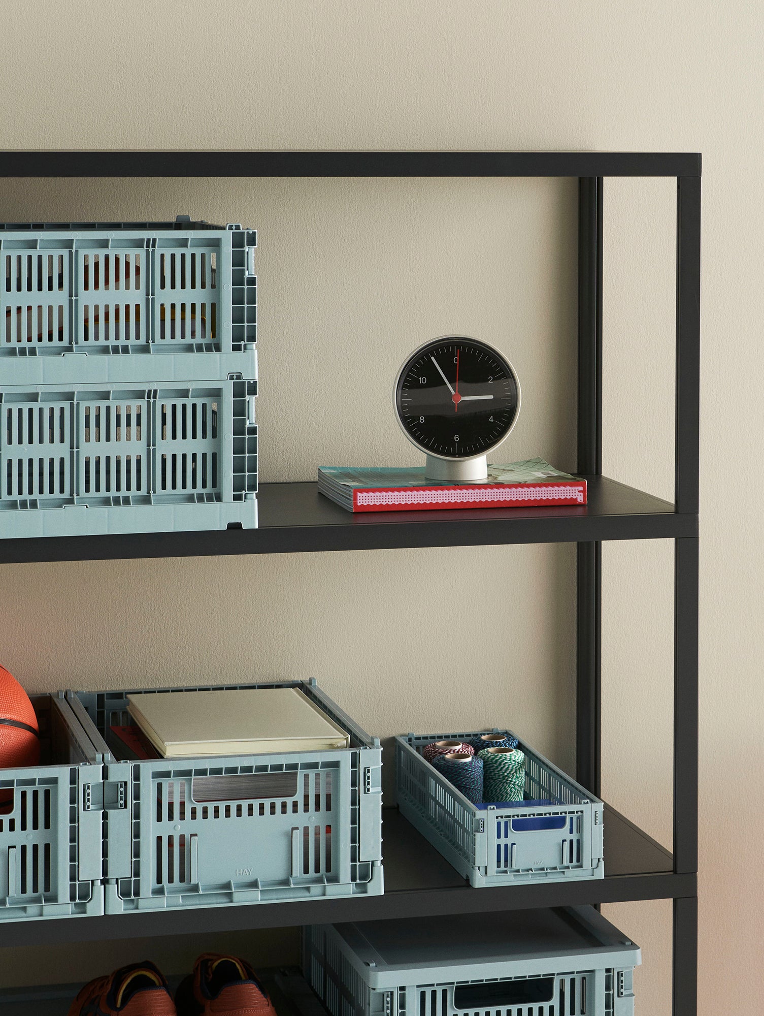 Table Clock by HAY - Black