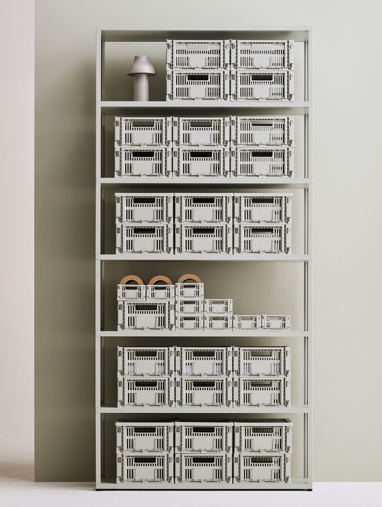 Colour Crate Mini Oblong by HAY - Grey