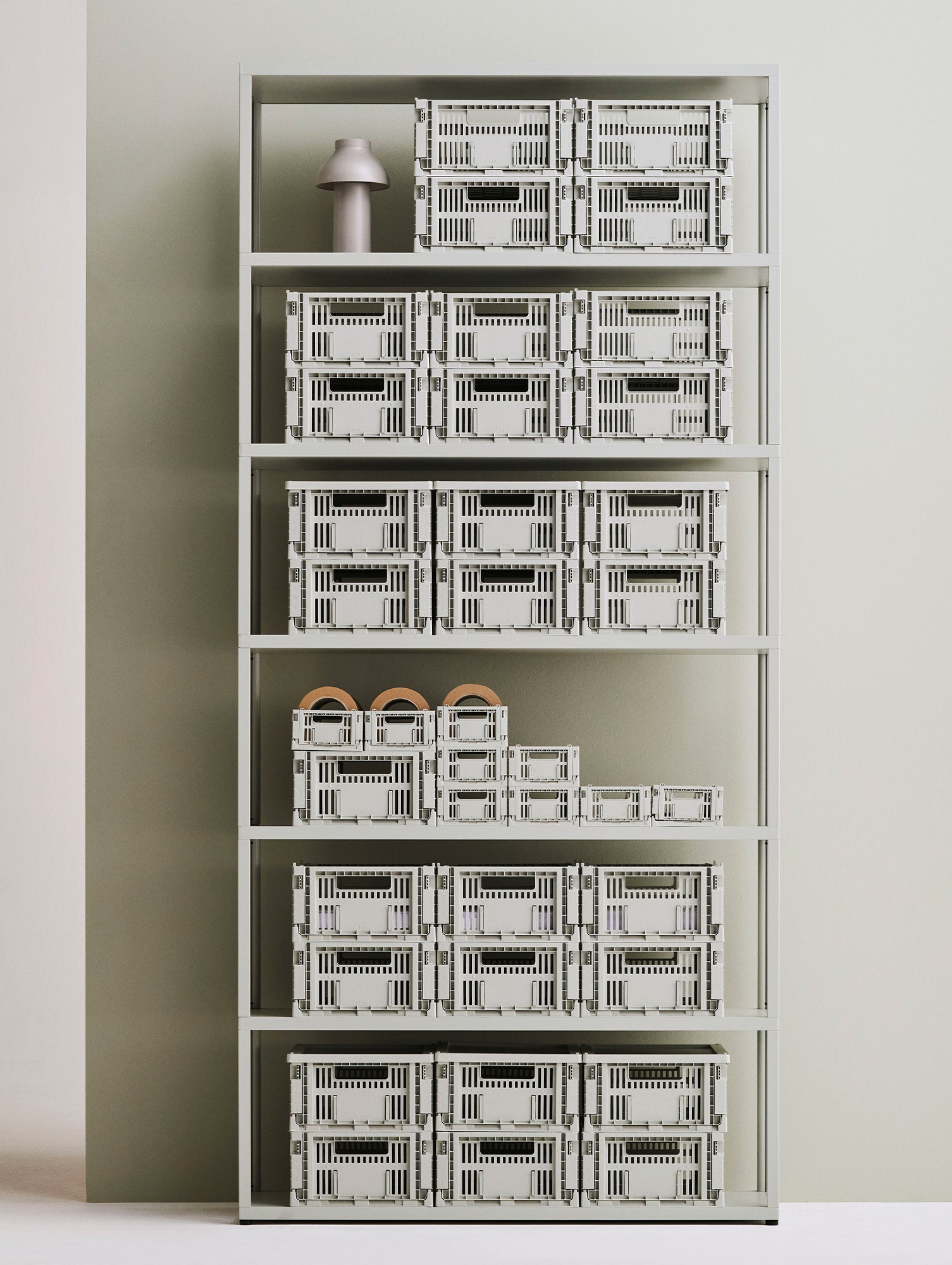 Colour Crate Mini Oblong by HAY - Grey