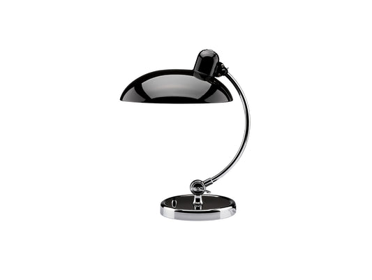 Kaiser Idell Luxus Table Lamp by Fritz Hansen - High Gloss Black Shade with Chrome Base