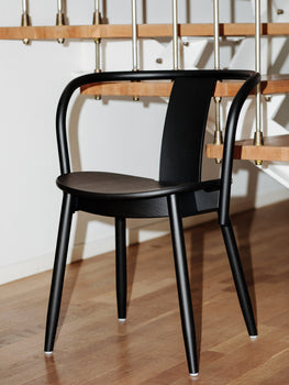 Icha Chair in Black Stained Beech by Massproductions