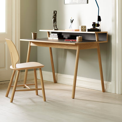 C68 Norrebro Desk by FDB Mobler - Nero Linoleum Tabletop