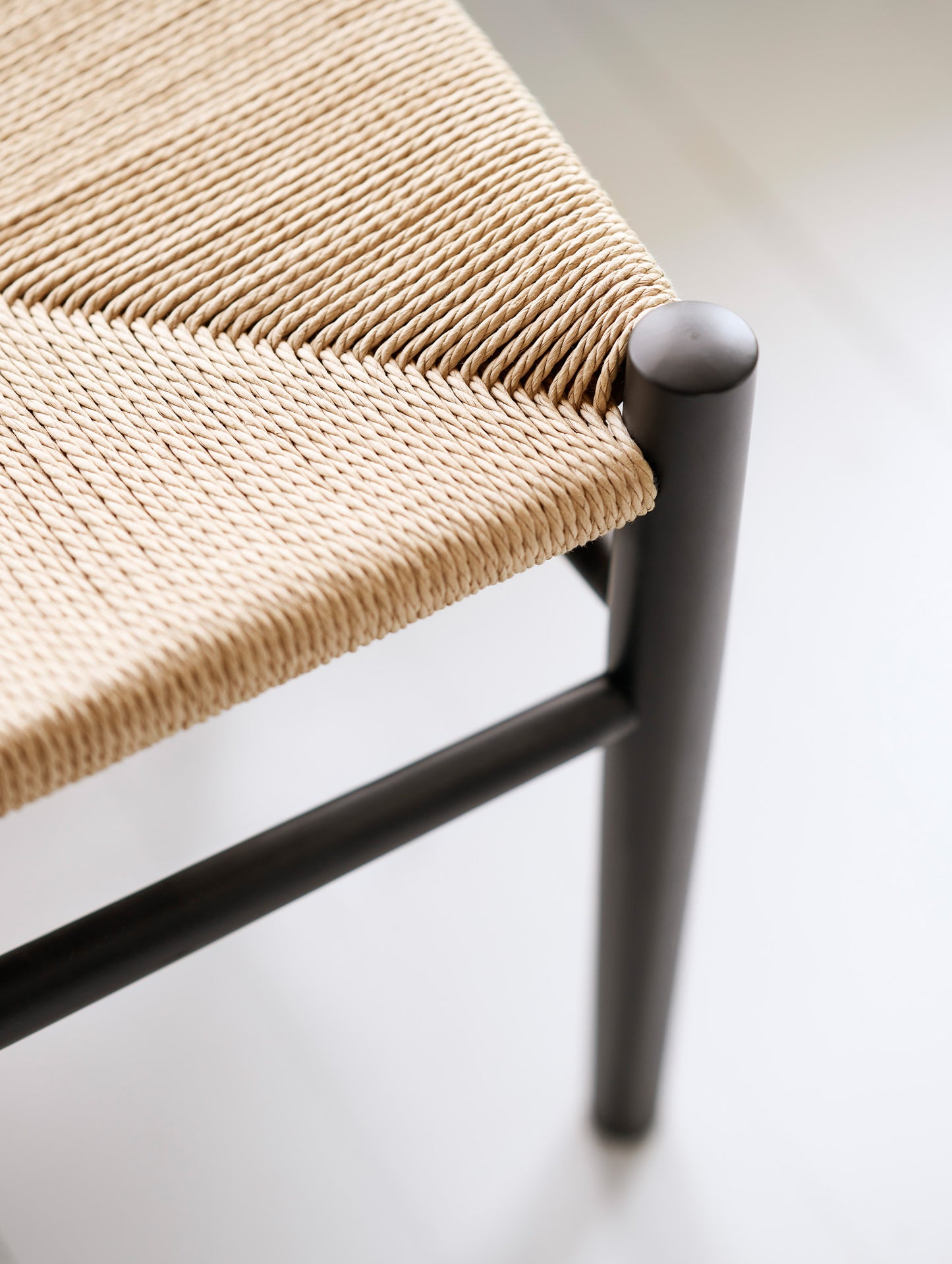 J83B Bench by FDB Mobler - Black Painted Beech