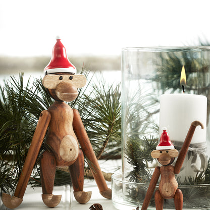 Santa's Cap for Wooden Monkey by Kay Bojesen