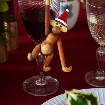 Santa's Cap for Wooden Monkey by Kay Bojesen