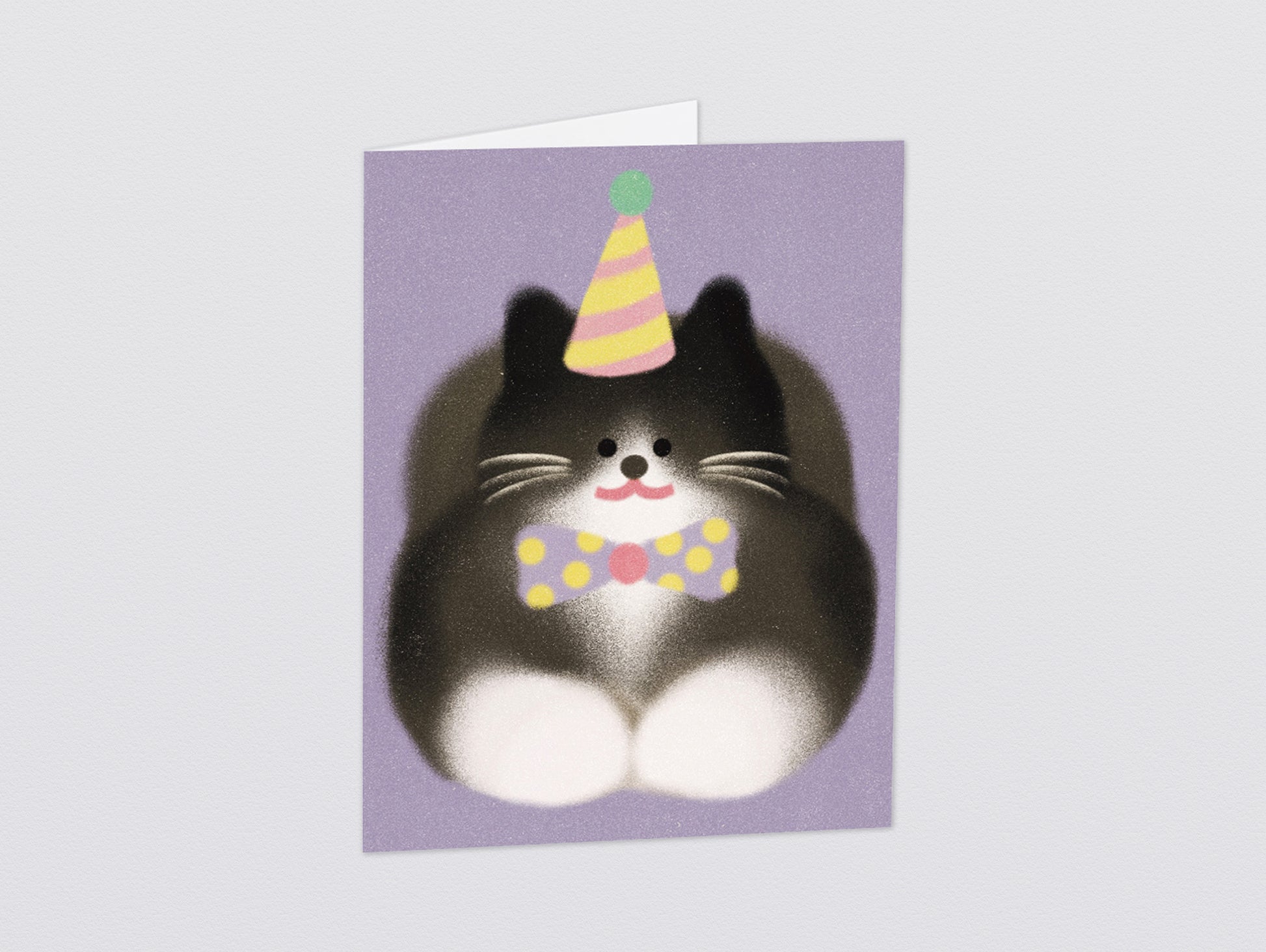 'Tuxedo Cat' Kids Greeting Card by Wrap