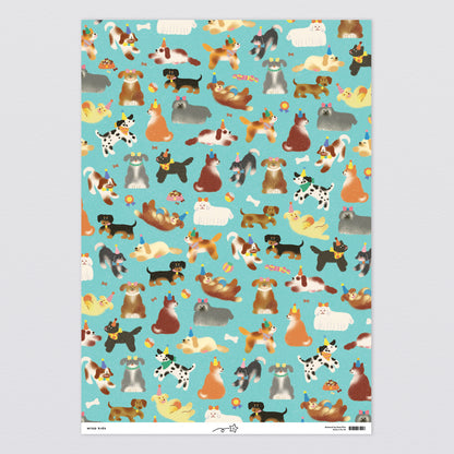 Dogs Kids Wrapping Paper by Wrap