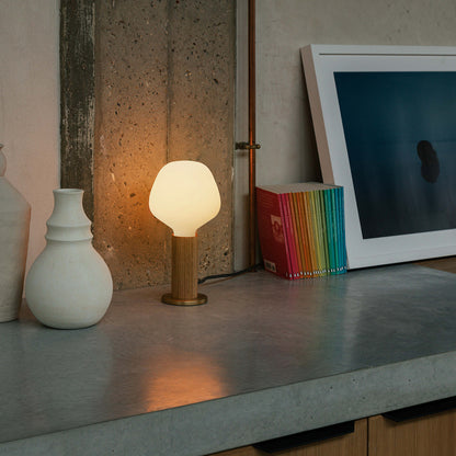 Oak Knuckle Table Lamp