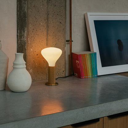 Oak Knuckle Table Lamp