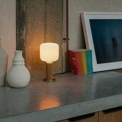 Oak Knuckle Table Lamp