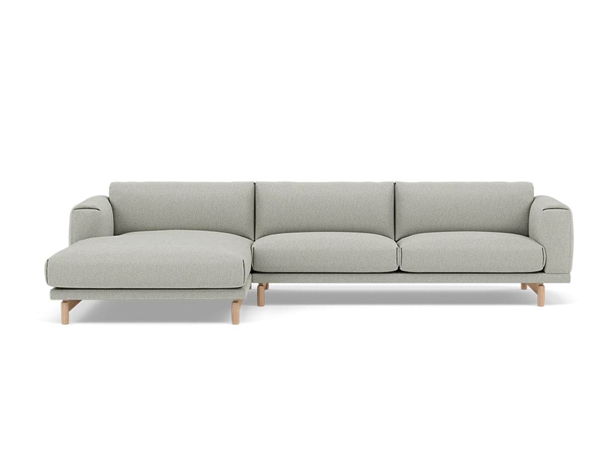 Rest Sofa with Left Chaise Longue (Sitting Right) by Muuto - Clay 12