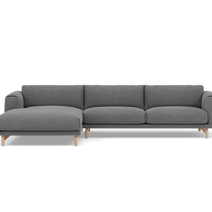 Rest Sofa with Left Chaise Longue (Sitting Right) by Muuto - Fiord 171