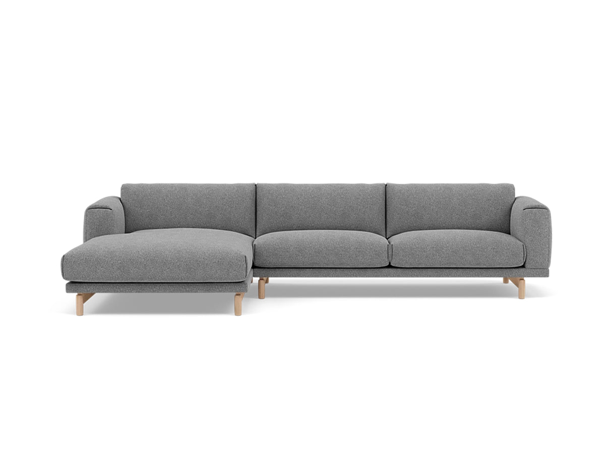 Rest Sofa with Left Chaise Longue (Sitting Right) by Muuto - Hallingdal 65 166