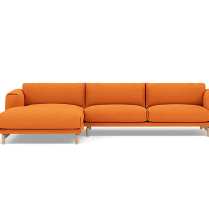 Rest Sofa with Left Chaise Longue (Sitting Right) by Muuto - Hallingdal 65 547