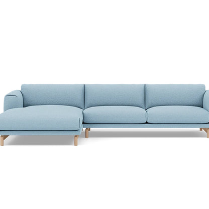 Rest Sofa with Left Chaise Longue (Sitting Right) by Muuto - Hearth 12
