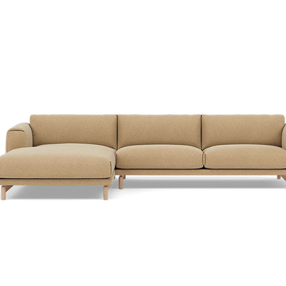 Rest Sofa with Left Chaise Longue (Sitting Right) by Muuto - Ecriture 240