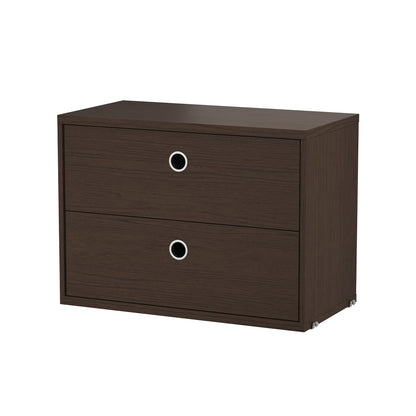 String System Drawers - Narrow - Dark Oak