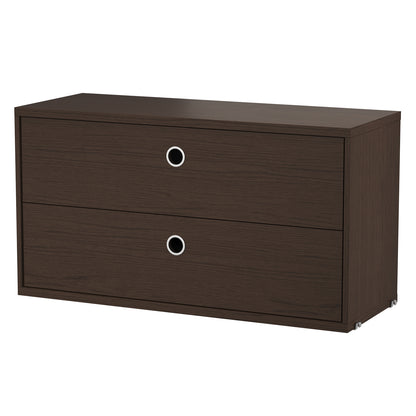 String System Drawers - Wide - Dark Oak