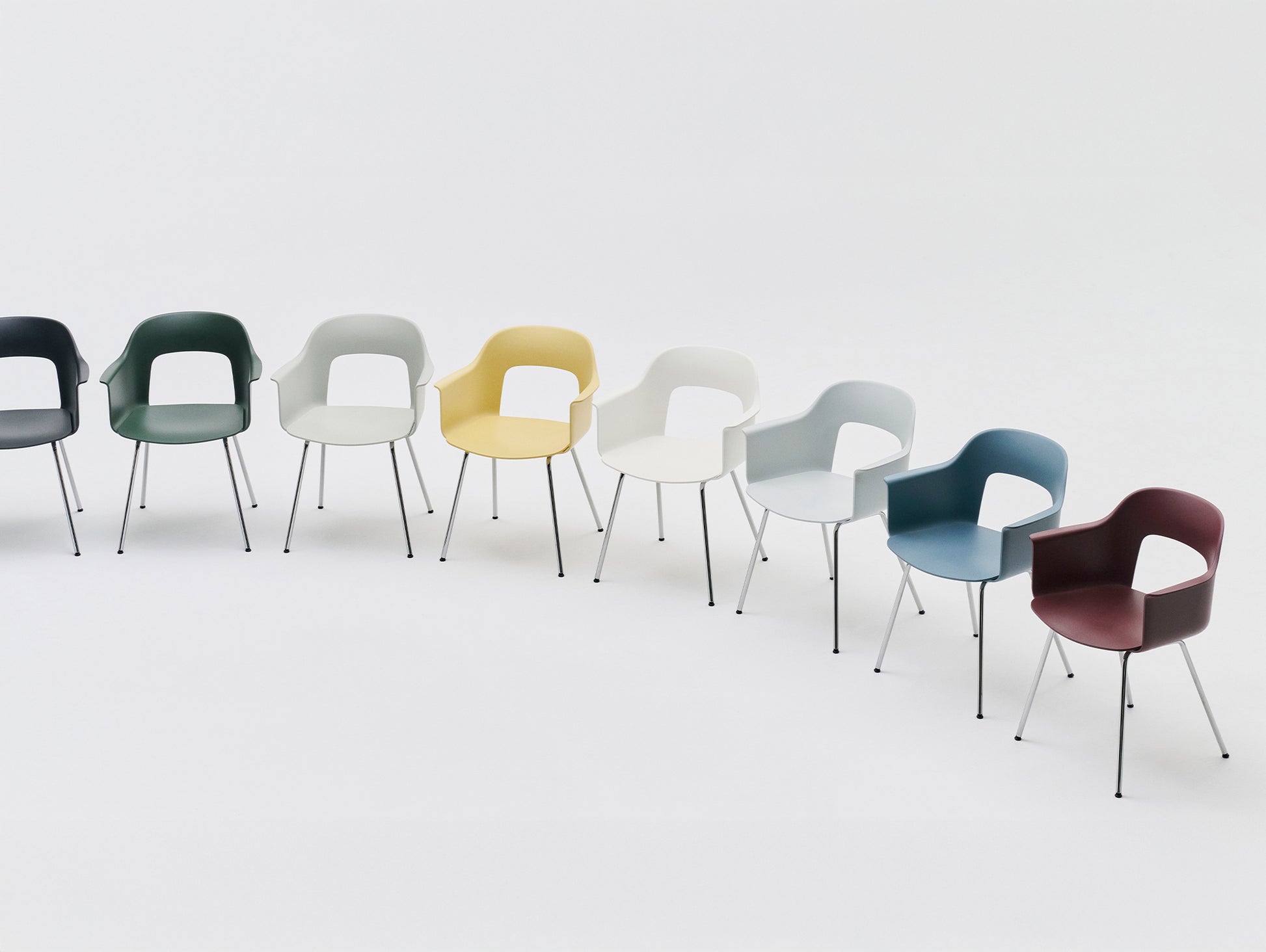 Layout Armchair - Metal Base by HAY