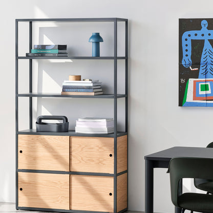 New Order Shelving - Combination 503 by HAY - Charcoal