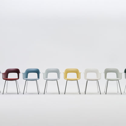 Layout Armchair Upholstered - Metal Base by HAY