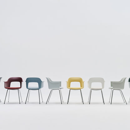 Layout Armchair Upholstered - Metal Base by HAY