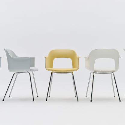 Layout Armchair Upholstered - Metal Base by HAY