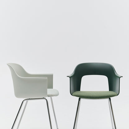 Layout Armchair Upholstered - Metal Base by HAY