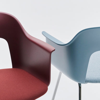 Layout Armchair Upholstered - Metal Base by HAY