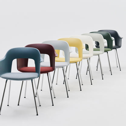 Layout Armchair Upholstered - Metal Base by HAY