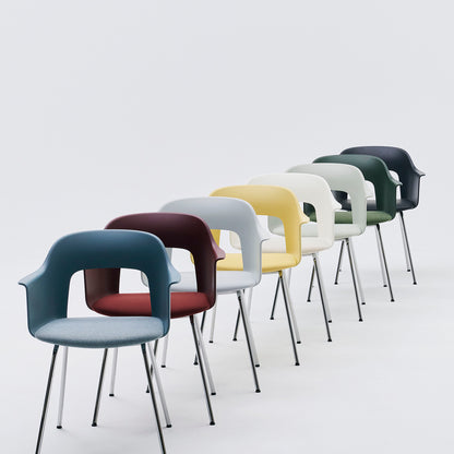 Layout Armchair Upholstered - Metal Base by HAY