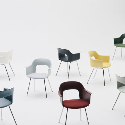 Layout Armchair Upholstered - Metal Base by HAY