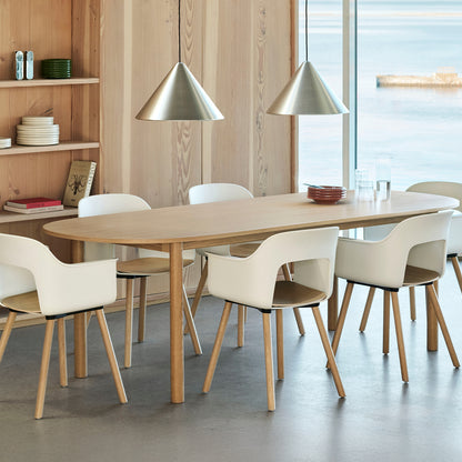 Annex Table Oblong by HAY - Oak Veneer Tabletop / Solid Oak Legs
