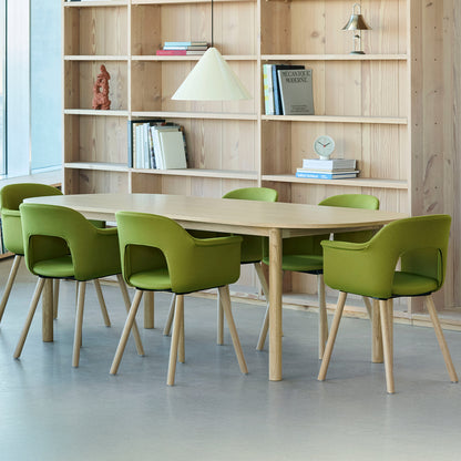 Annex Table Oblong by HAY - L220 cm / Oak Veneer Tabletop / Solid Oak Legs
